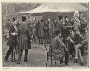 Storbritannien i Persien, en reception i den britiske legations have i Teheran